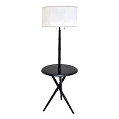 Chinoiserie End Table Floor Lamp