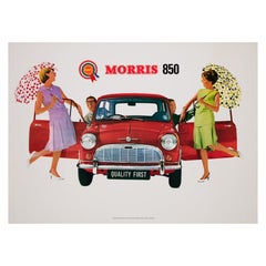 Original Vintage Morris 850, 1960 UK Car Dealer Poster