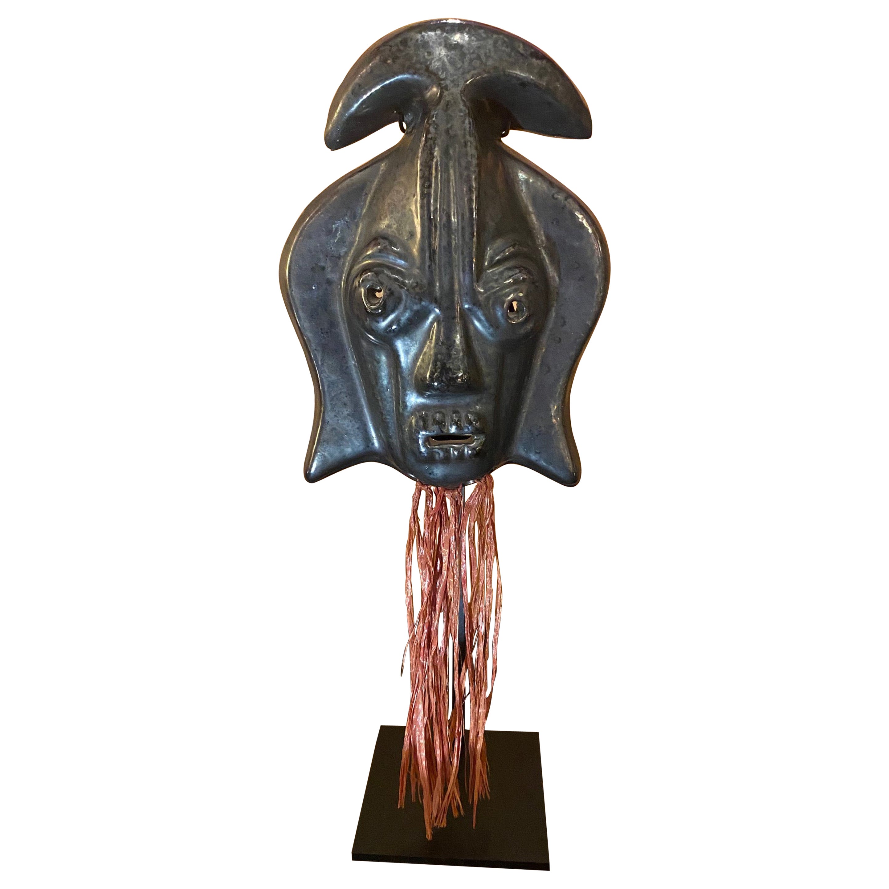 Ceramic Mask by Jaque Sagan, Vallauris, France, 1960s For Sale