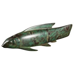 Carpa japonesa de bronce