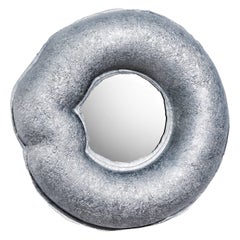 Contemporary Pressed Aluminium Chunk Mirror in Silver by Ward Wijnant