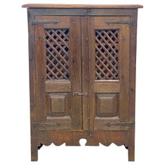 Small 18th Century Spanish or Spanish Colonial Oak Cabinet