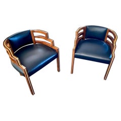 KEM Weber Style Art Deco Side Chairs
