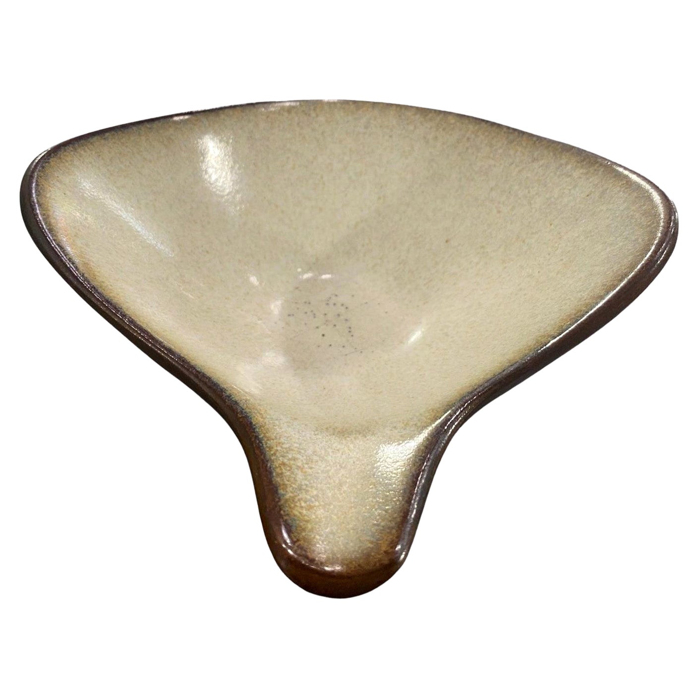 Rupert Deese Signed Mid-Century Modern California Studio Pottery Ceramic Bowl For Sale
