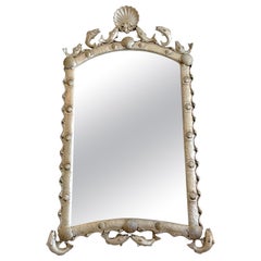 Vintage Hollywood Regency Style Silver-Leaf 'Martha's Vineyard' Mirror by Carvers Guild