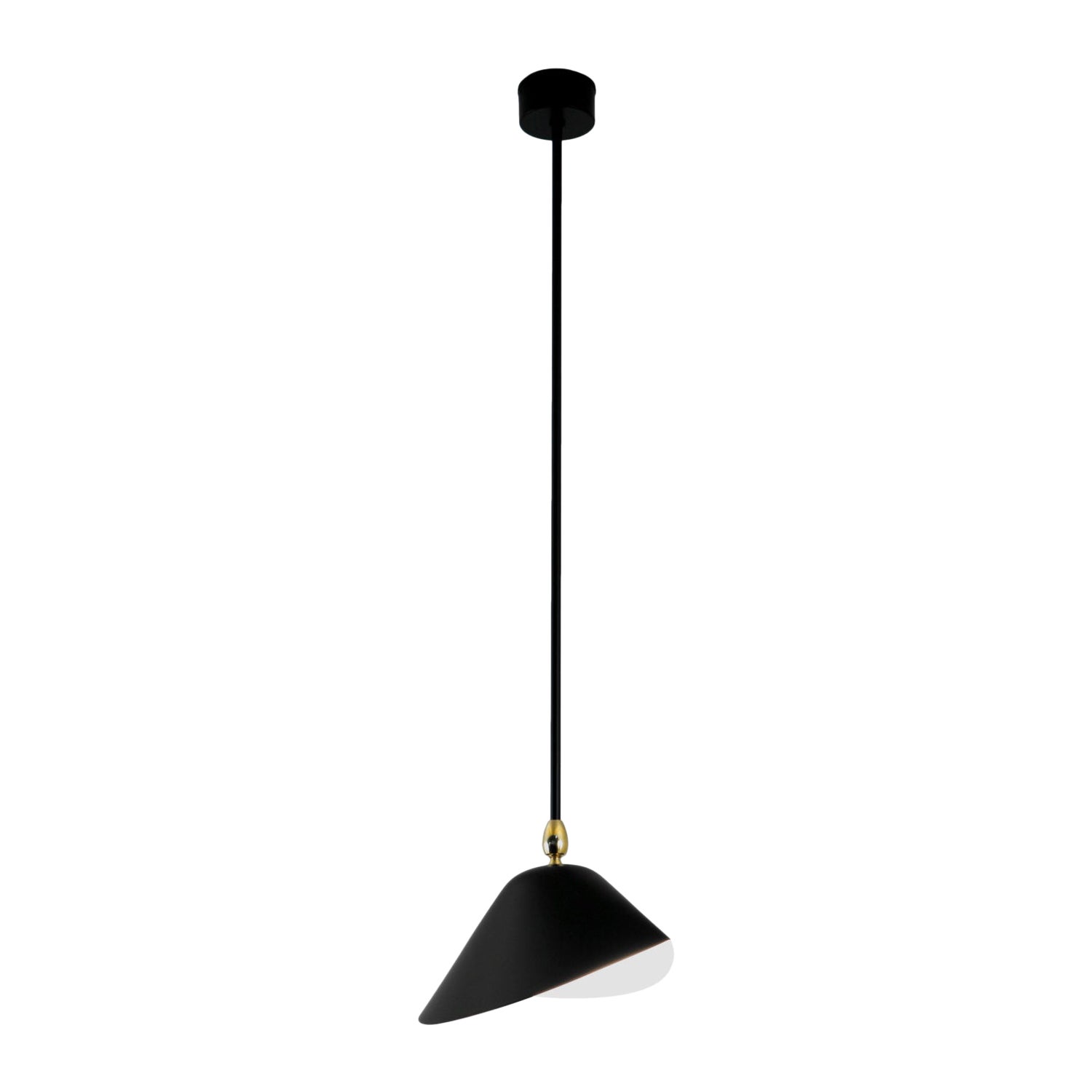 Serge Mouille Library Ceiling Lamp in Black