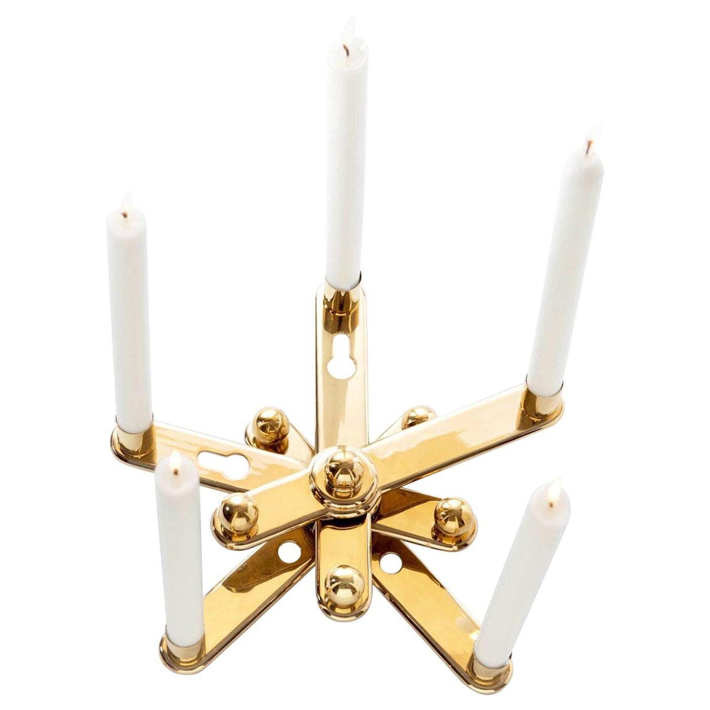 Curro Claret Contemporary Candleholder Brass Limited Edition