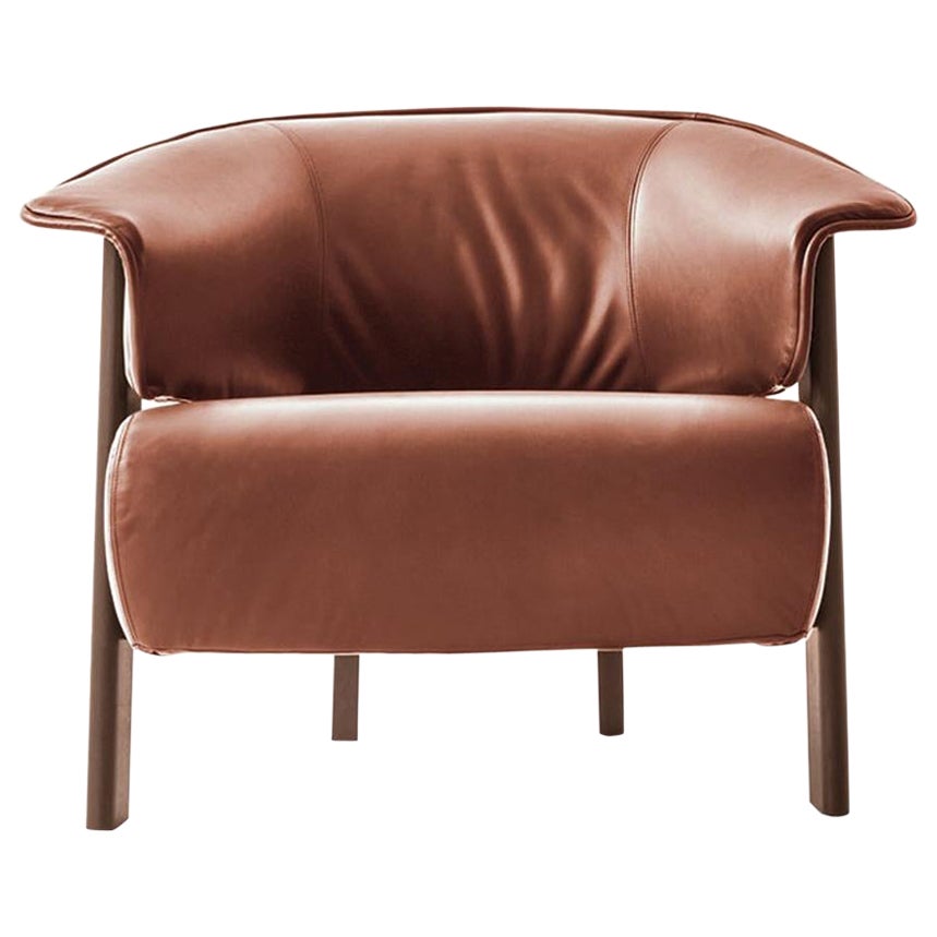 Patricia Urquiola ''Back-Wing Armchair', Wood, Foam and Leather by Cassina For Sale