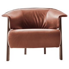 Patricia Urquiola ''Back-Wing Armchair', Wood, Foam and Leather by Cassina
