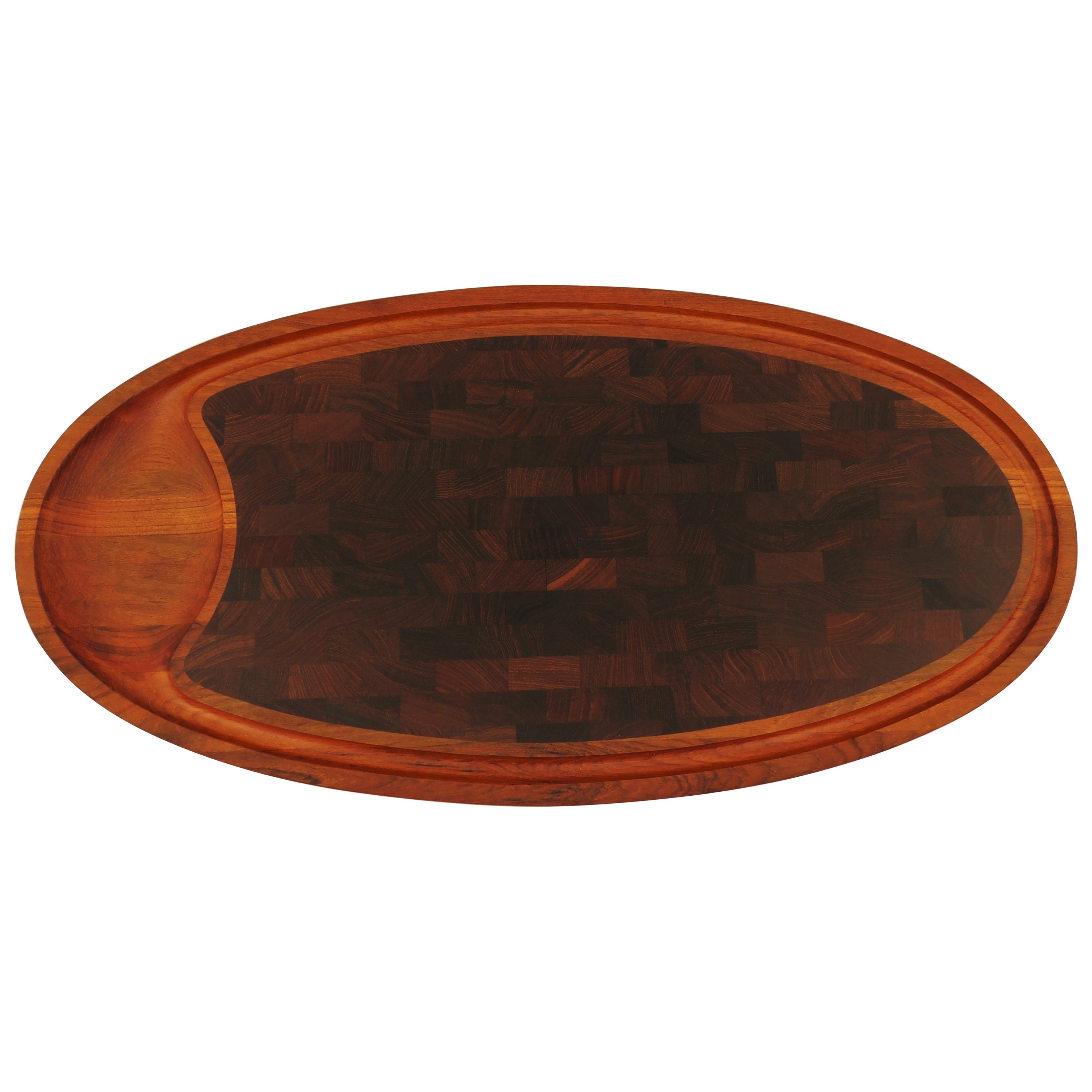 Large Dansk Design Teak Vintage Cutting Board Tray Platter by Jens H. Quistgaard For Sale