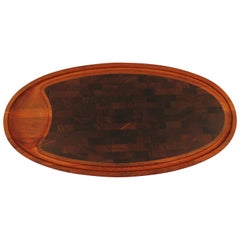 Large Dansk Design Teak Retro Cutting Board Tray Platter by Jens H. Quistgaard