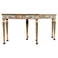 Pair of 18th Century Painted Italian Console Tables
