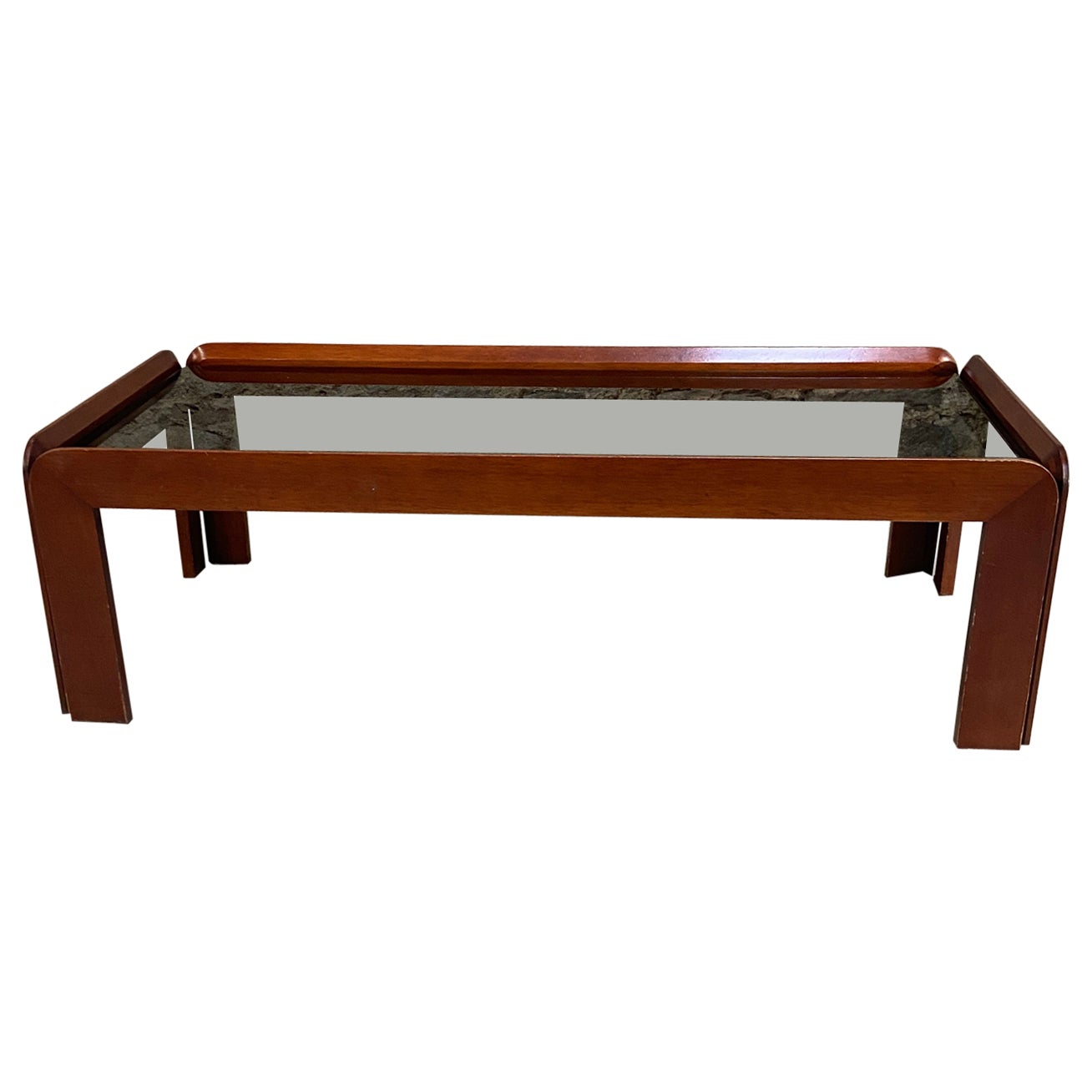 Mid-Century Modern Italian Coffee or Sofa Table by Afra & Tobia Scarpa, 1960s For Sale