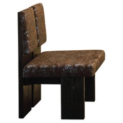 Hawaii Armchair in Carbonized Brazilian Pine Wood