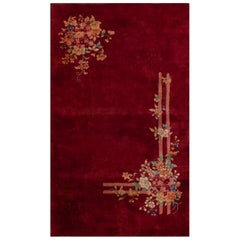 Chinesischer Art-Déco-Teppich aus den 1930er Jahren ( 4'' x 6''8 - 122 x 204)
