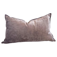 French Royal Velvet Accent Lumbar Pillow with Down Insert