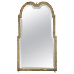 Grand miroir de coiffeuse ancien en galuchat de style Queen Anne du 19ème siècle