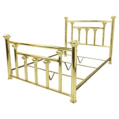 Retro WESLEY ALLEN Legacy Collection Tubular Brass Queen Size Bed