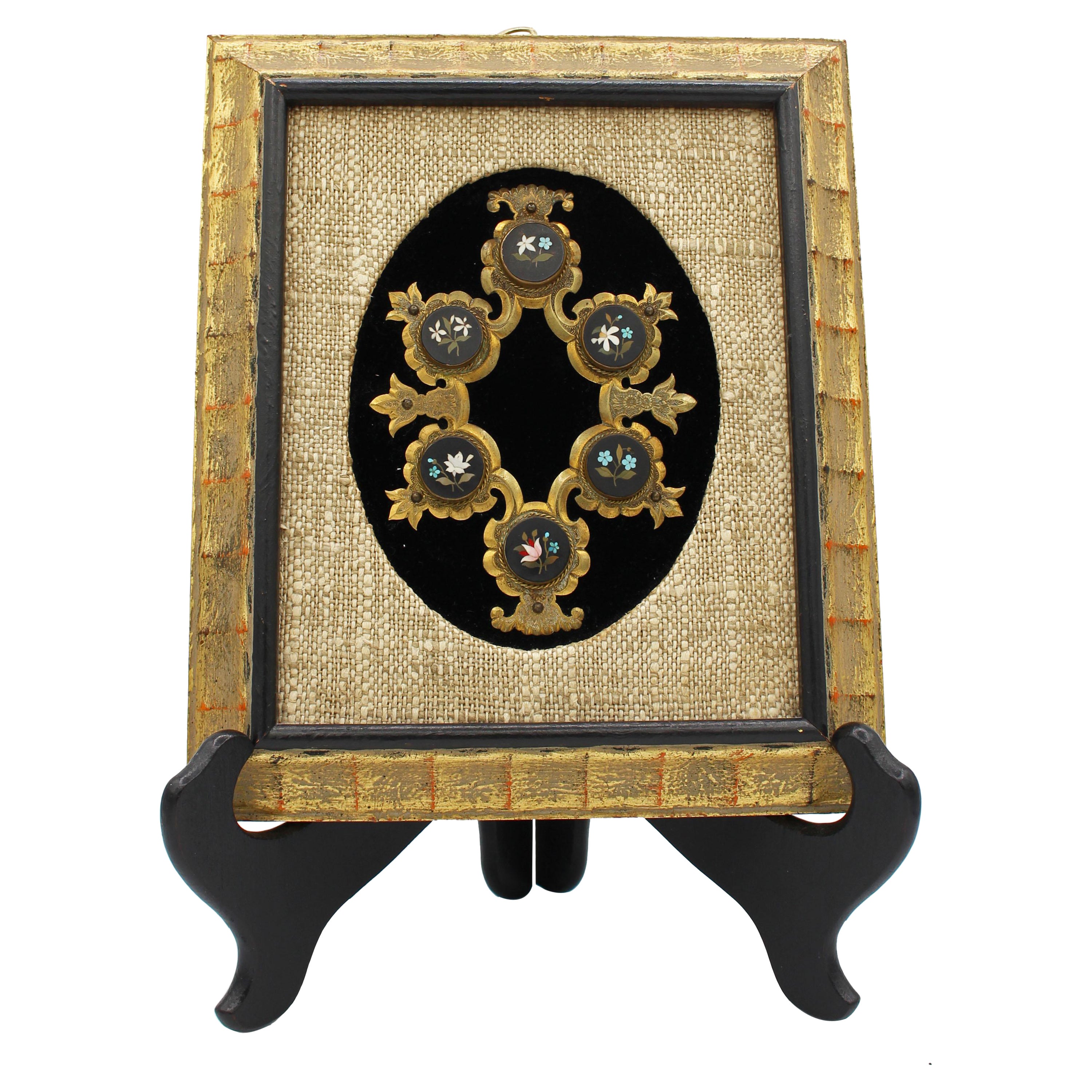 Italian Engraved Brass Cartouche Set