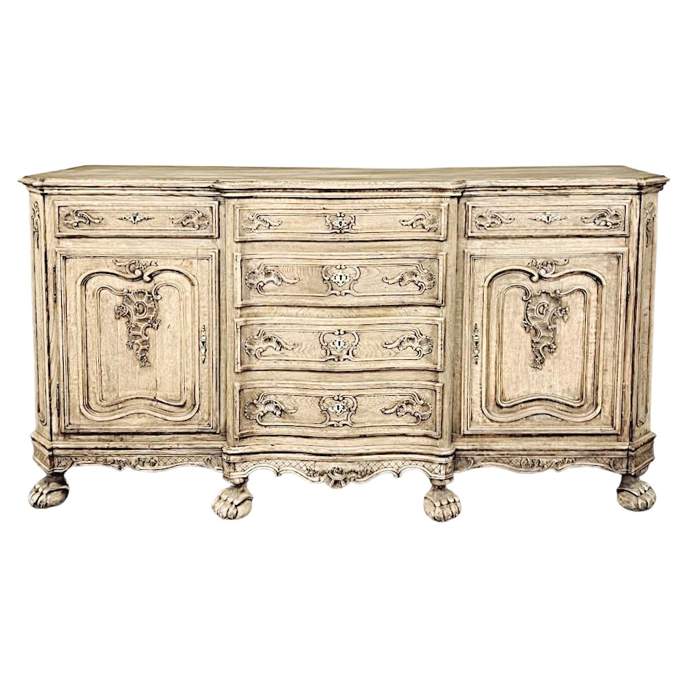 Antique Liegoise Country French Buffet, Linen Press For Sale
