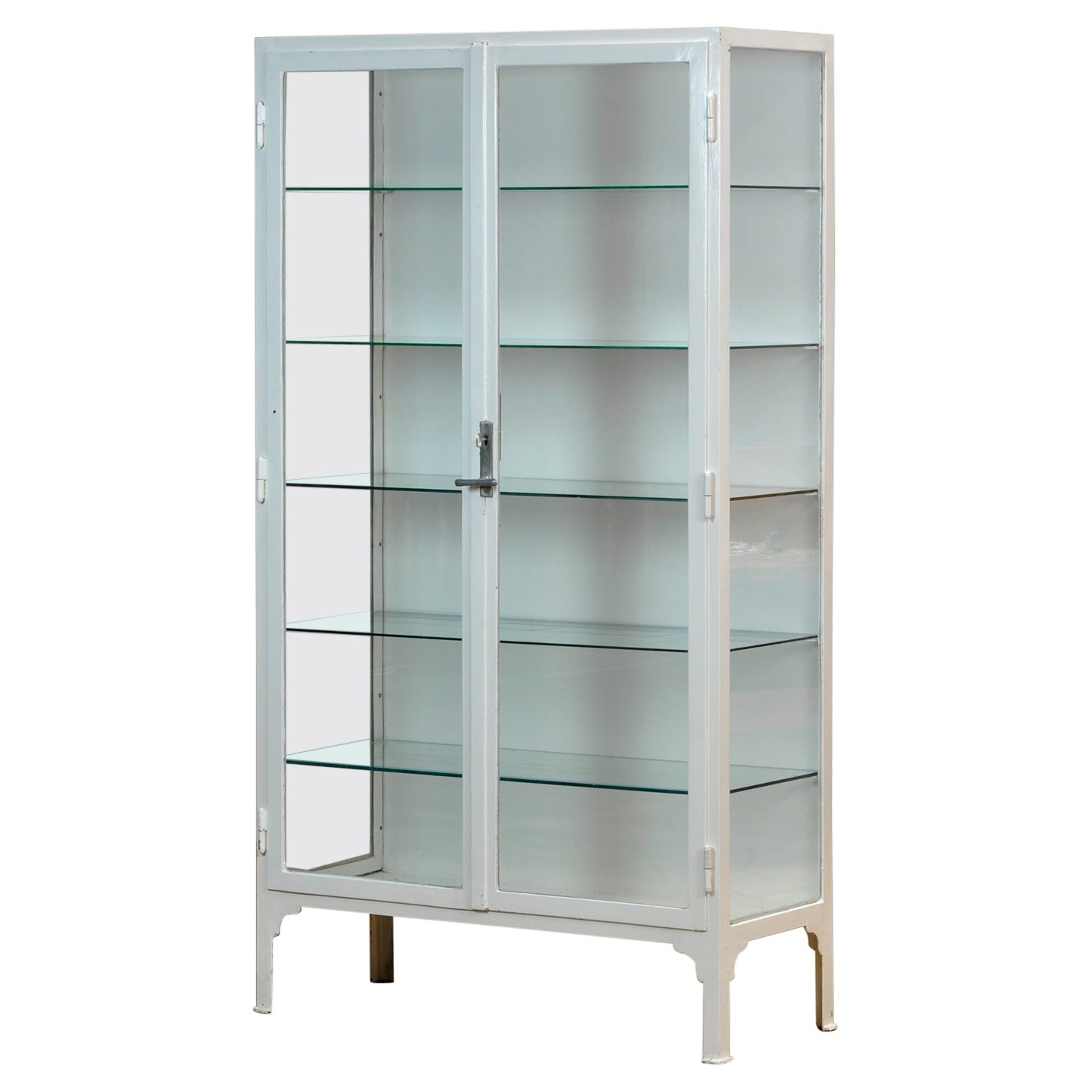 Restored Vintage Metal Medical Display at 1stDibs