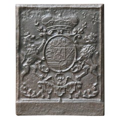 German Louis XIV Style Coat of Arms Fireback / Backsplash