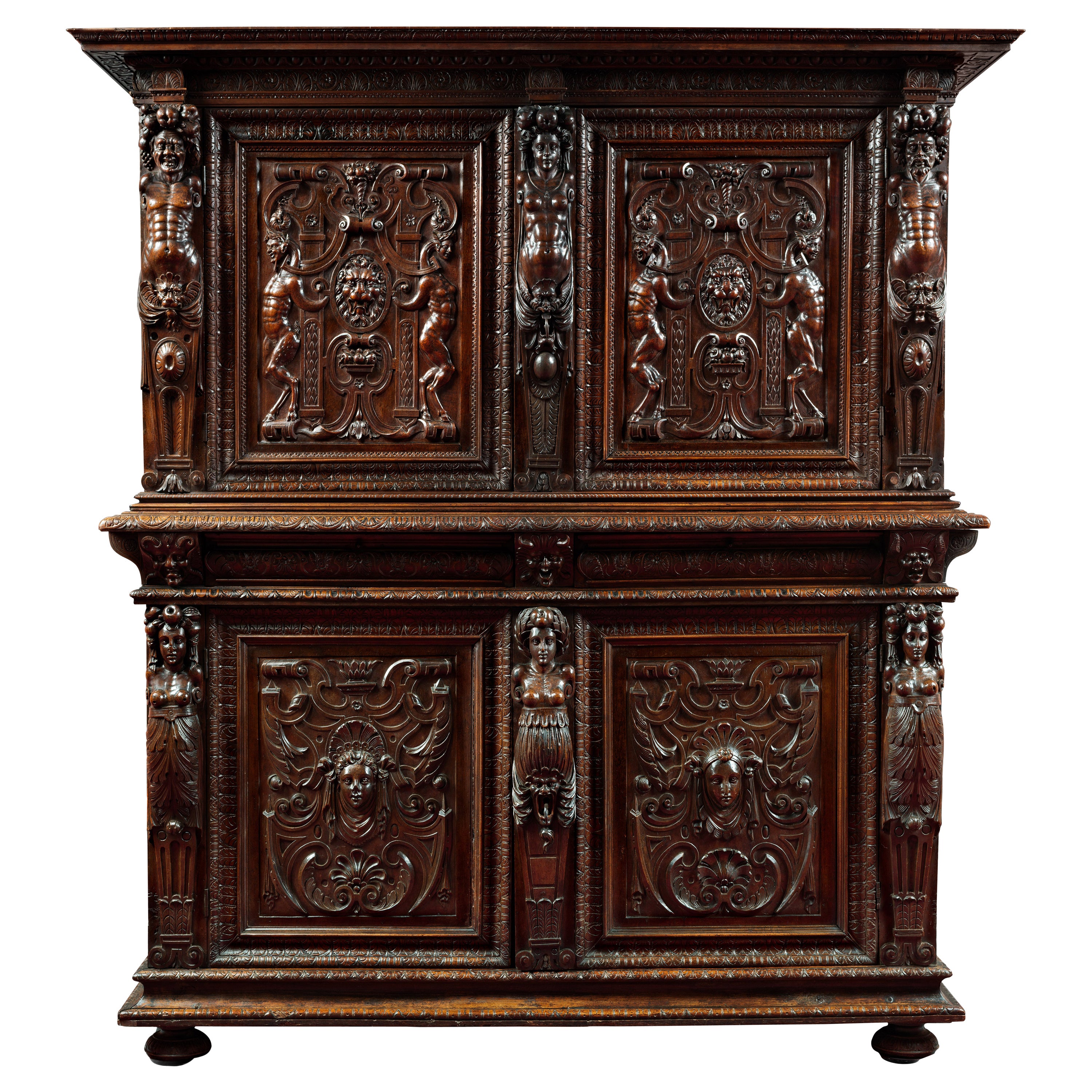 Renaissance Cabinet from Burgundy or Lyon Region For Sale