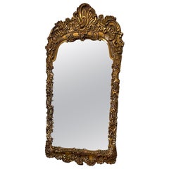Quality Antique Victorian Gilt Gesso Framed Wall Mirror