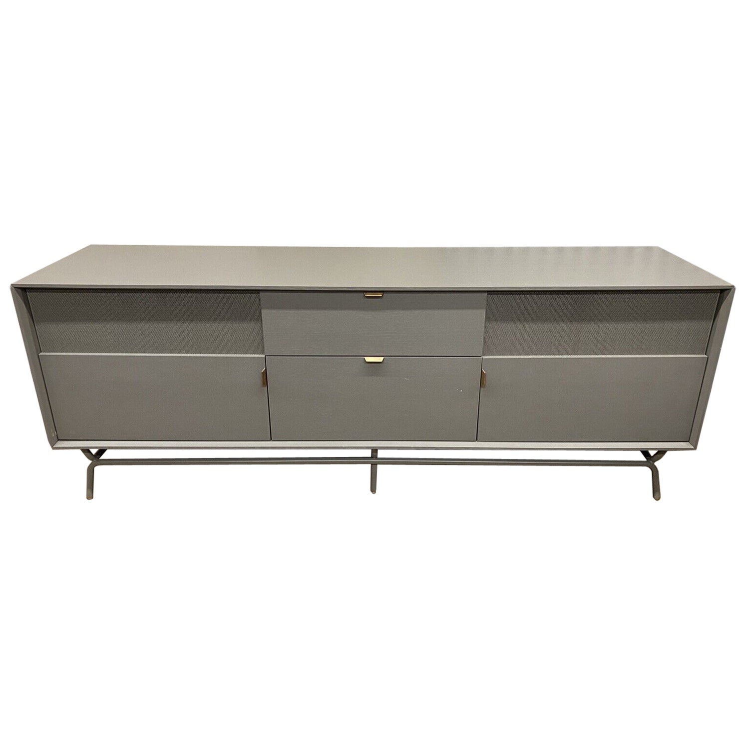 Dang 2 Door 2 Drawer Grey Media Stand Console Credenza by Blu Dot