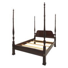 CENTURY Mahogany Traditional Style Four Poster Queen Size Bed