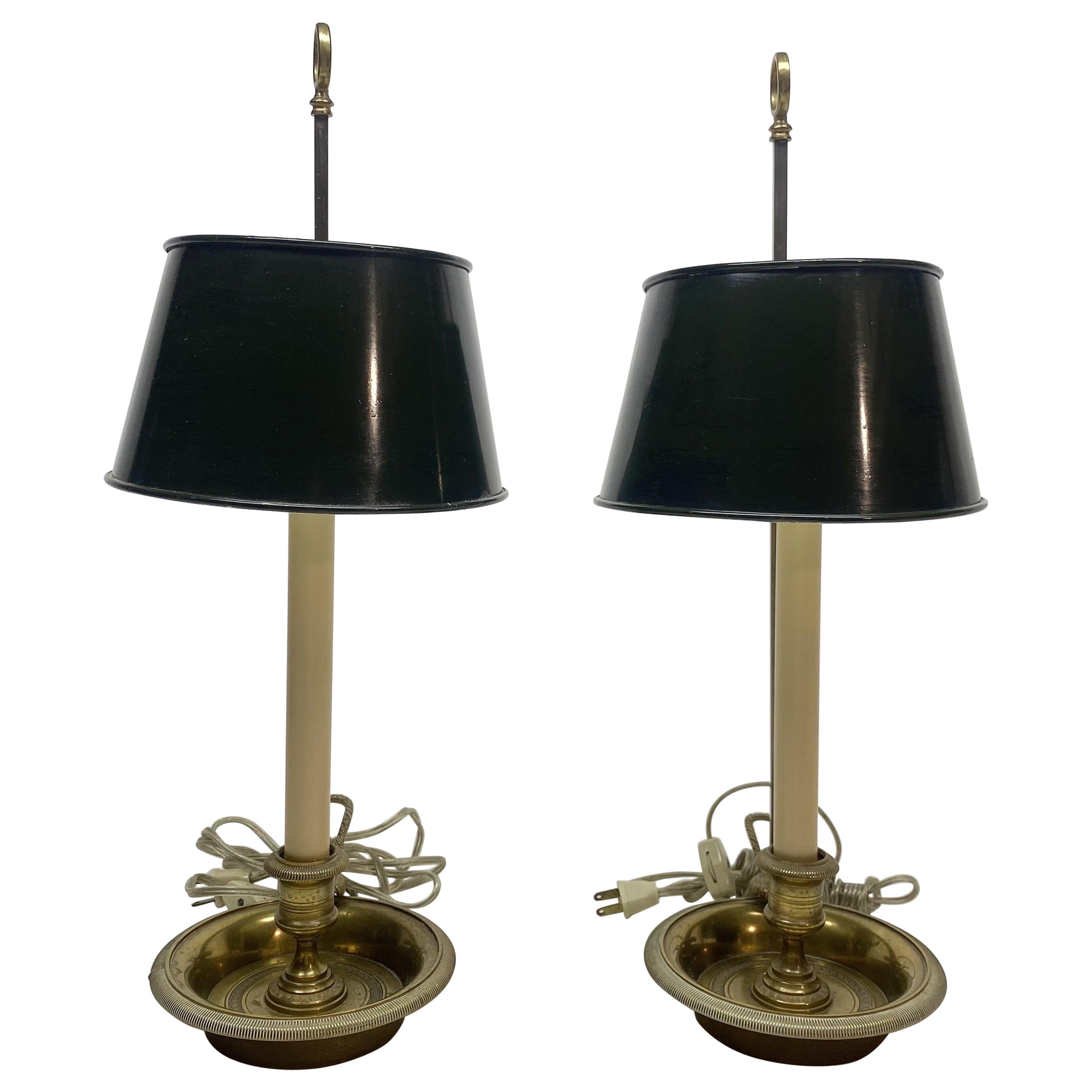 Pair of Bouillotte Lamps