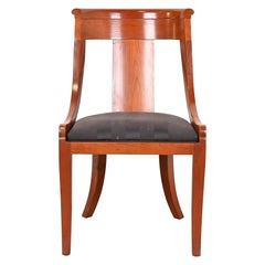 Baker Furniture Regency Solid Cherry Wood Side Chair