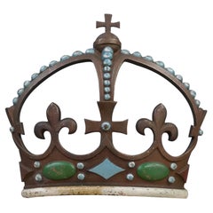 Reclaimed Bronze Polychrome Crown, C1890