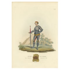 Antique Print of the Duke of York, 1842