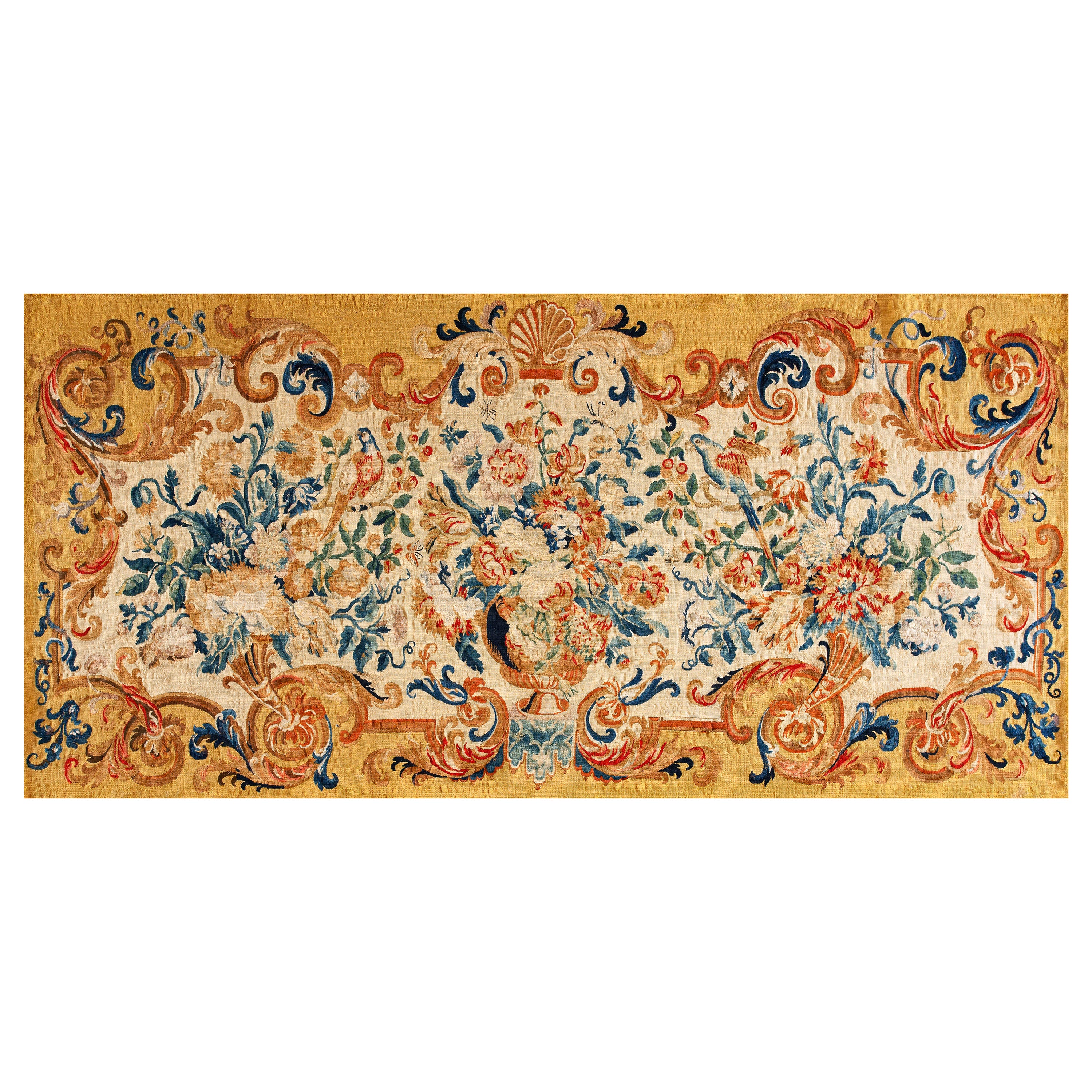 Antique French Tapestry Rug 3'1" x5'11" 