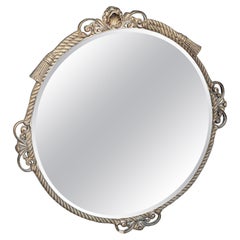 Vintage Gilt Framed Circular Mirror Atsonea