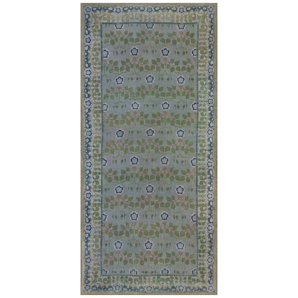 Zabihi Collection Green Large Irish Donegal Rug For Sale at 1stDibs