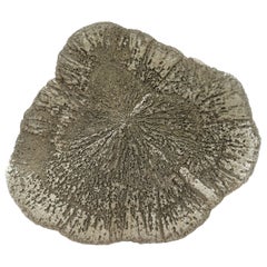 Flat Pyrite Crystal Specimen Paperweight