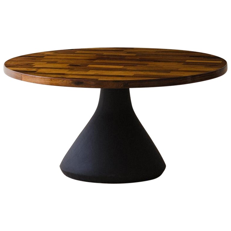 Jorge Zalszupin 'Guaruja' table de salle à manger vintage en bois de rose, années 1960, Brésil