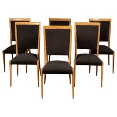 Vintage Italian Mid Century Dining Chairs After Gio Ponti