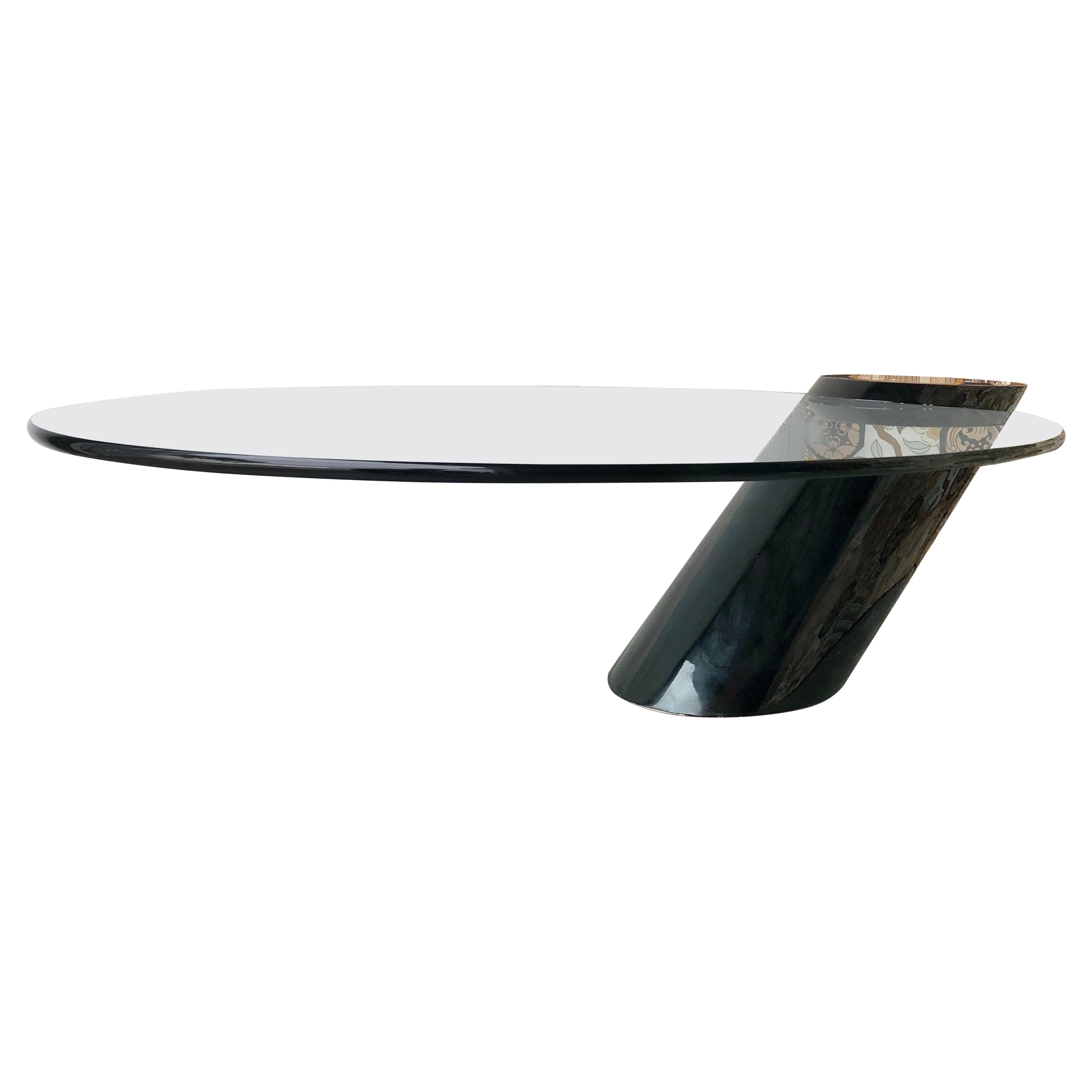 Mid-Century Cantilever Coffee Table Attributed to J Wade Beam for Breuton For Sale