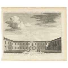 Antique Print of the Former Retirement Home in Amsterdam, c.1760