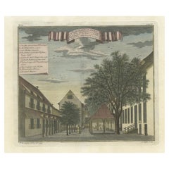 Antique Rare Print of the Governor-General's Residence in Batavia 'Jakarta', Indonesia