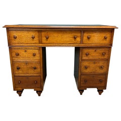 Country House 19th Century Victorian Antique Campaign Desk