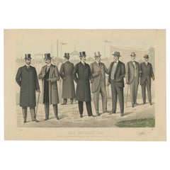 Antique Print of Fashion in May 1898 by Klemm & Weiss, circa 1900