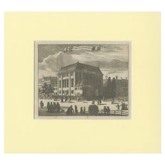 Used Print of the 'Grote Synagoge' in Amsterdam, c.1760