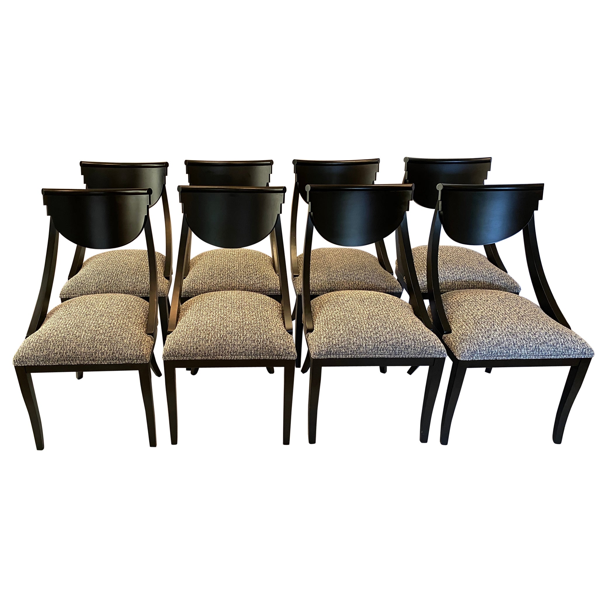 Pietro Costantini Set of 8 Custom Upholstered Dining Chairs