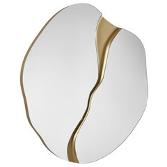 HUDSON organic-shaped wall mirror