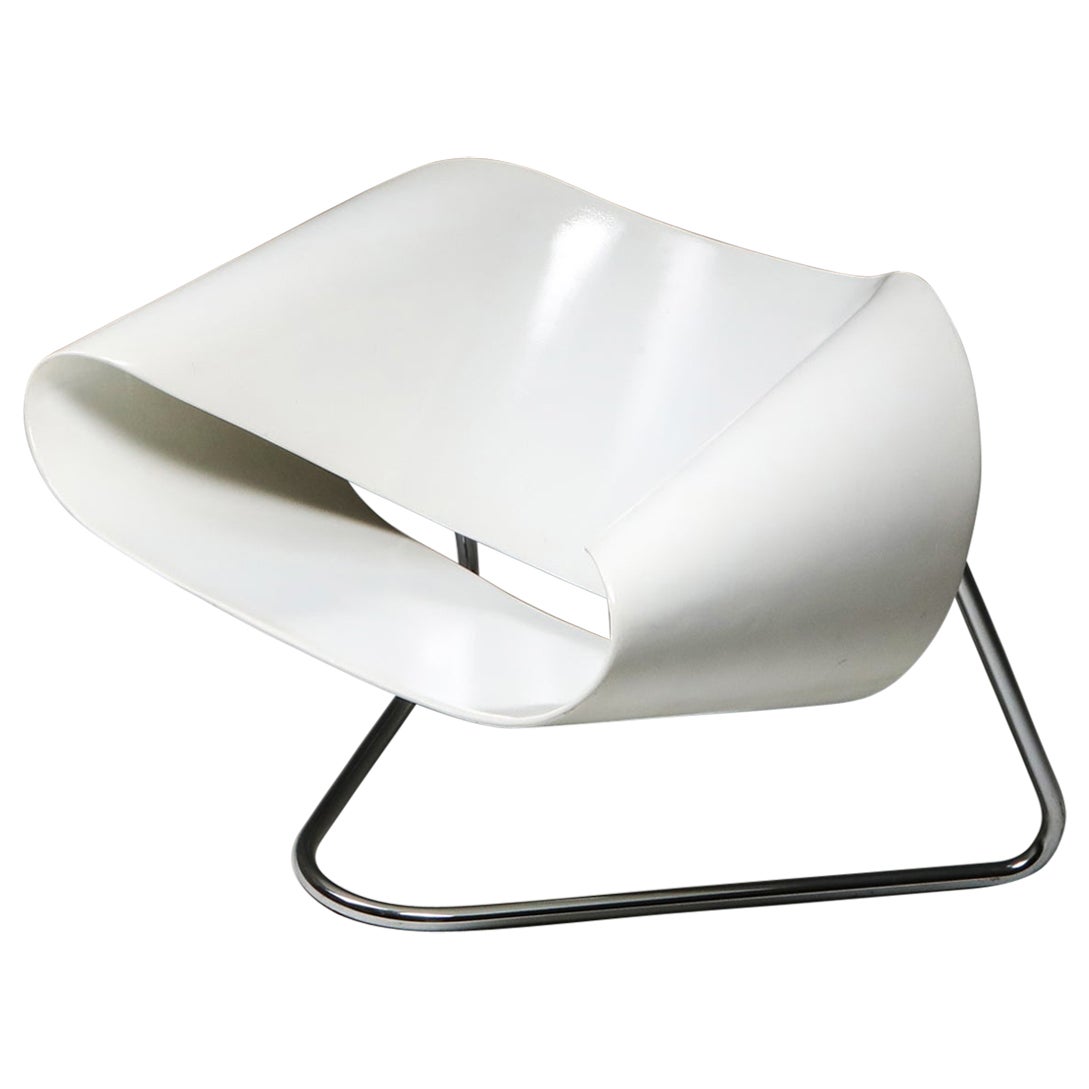 White Ribbon Chair "CL9" by Cesare Leonardi & Franca Stagi for Bernini, 1961