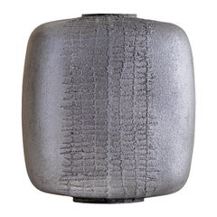 Textured Cast Aluminum Vase by Lorenzo Burchiellaro